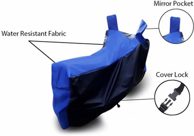 MotorX Waterproof Two Wheeler Cover for TVS(Praise, Blue)