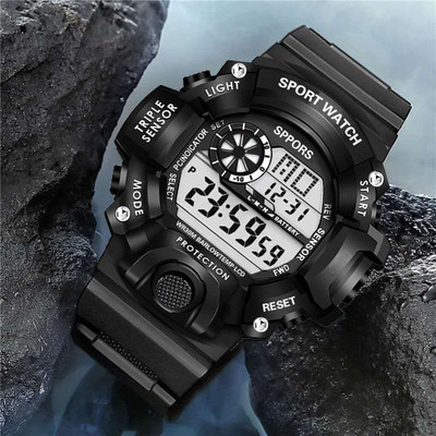 just like 8222 DIGITAL Digital Watch Shockproof Multi-Functional Automatic Black Color Strap Waterproof Digital Watch  - For Men