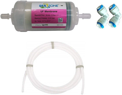 SEAZONE Ro 4 inch UF Membrane Hollow Fiber 0.001 Micron Solid Filter Cartridge(0.001, Pack of 4)