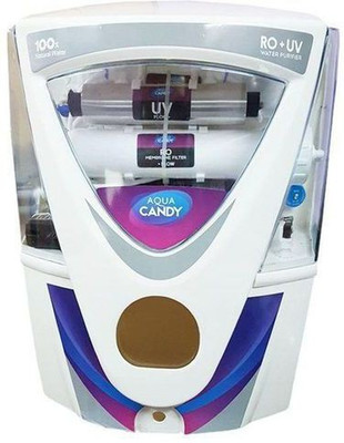Aquagrand Plus OS R Candy AGP 17 L RO + UV + UF + TDS Water Purifier (White-Red)