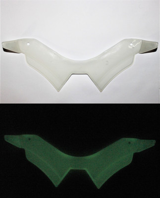 acube mart MT 15 WINGLET radium glow in dark white Bike Fairing Kit