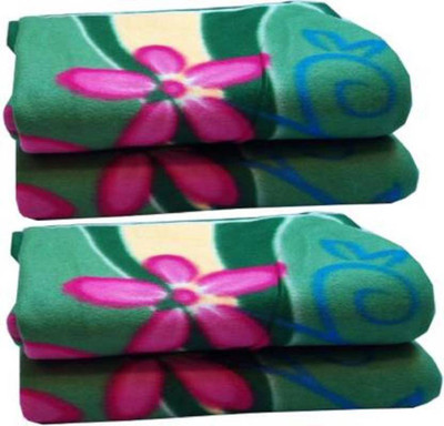 SIMAM Abstract Single Fleece Blanket for  Heavy Winter(Microfiber, Printed)