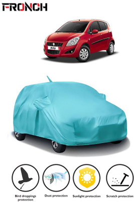 FRONCH Car Cover For Maruti Suzuki Ritz (With Mirror Pockets)(Blue)