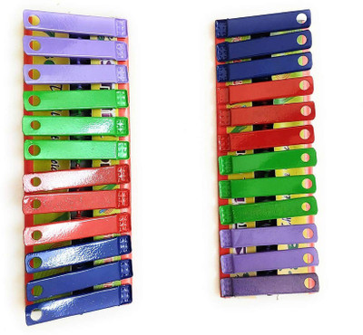 VIVIDBRICK VIVIDBRICK VIMAL Rust Free Powder Coated Iron Cloth Clips For Drying Clothes (Multicolor Pack of 24) Iron Cloth Clips(Multicolor Pack of 24)
