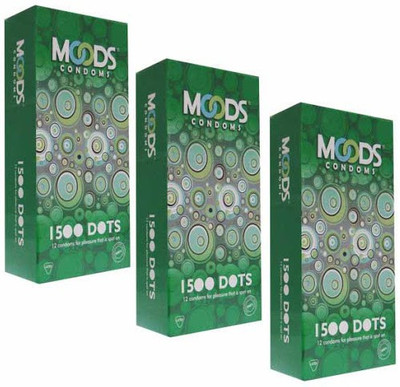 27% OFF on MOODS Dotted Condom(Set of 3, 36 Sheets) 27% OFF on MOODS Dotted Condom(Set of 3, 36 Sheets)