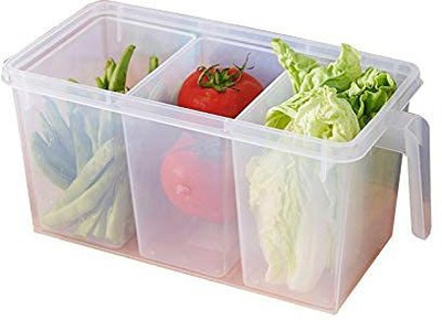 SEMSARA Plastic Fridge Container  - 1000 ml(White)
