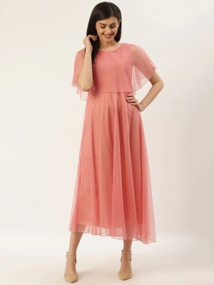 U&F Women Maxi Pink Dress