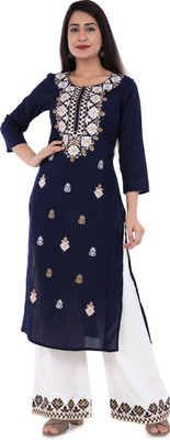 ELVISH JAIPUR Women Kurta Palazzo Set