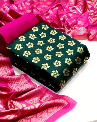 Diva's Choice Cotton Silk Self Design Salwar Suit Material