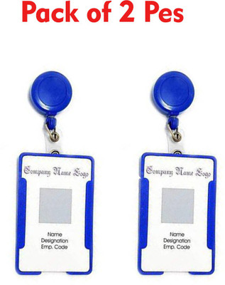 Dey 's stationery store Plastic ID Badge Holder(Pack of 2)