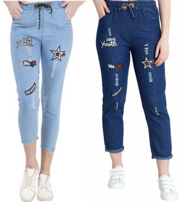 NEHA FASHION Regular Women Blue Jeans(Pack of 2)