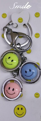 VS Club SMILEY_KEYCHAIN_MULTICOLOUR_3RING Key Chain