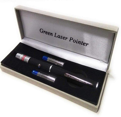 Oneclickshopping Green Laser Pointer Pen for Presentation with Adjustable Cap to Change Project Design(532 nm, Green)