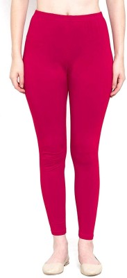 KEXCART Ankle Length Ethnic Wear Legging(Pink, Solid)