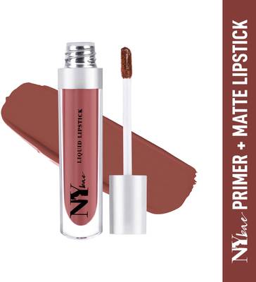 NY bae Primer + Matte Liquid Lipstick Confessions of a Lip-a-holic - Snuggle Secrets (4.5 ml)  (Snuggle Secrets, 4.5 ml)