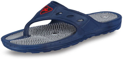 EKiN Men Unisex acupressure and Magnetic Slippers for Blood Circulation Foot Massager Flip Flops(Blue , 9)