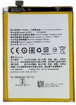 Troshreeor Mobile Battery For  OPPO BLP-631 / OPPO A77 / F3 / F5