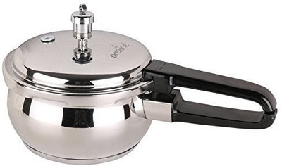 PRISTINE Stainless Steel Tri Ply Induction Bottom 1.5 Liter 1.5 L Outer Lid Induction Bottom Pressure Cooker(Stainless Steel)