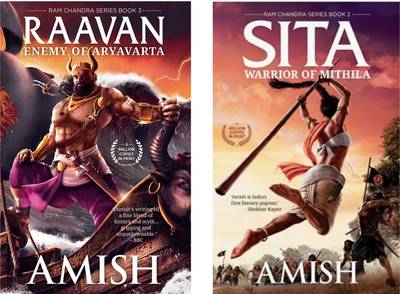 Raavan: Enemy Of Aryavarta (Ram Chandra Series - Book 3) + Sita: Warrior Of Mithila (Ram Chandra Series - Book 2) (Paperback, Amish Tripathi) (Paperback, Amish Tripathi)