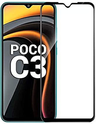SkyTree Tempered Glass Guard for Poco C3(Pack of 1)