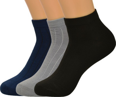 AKSHALI Men Self Design Ankle Length(Pack of 3)