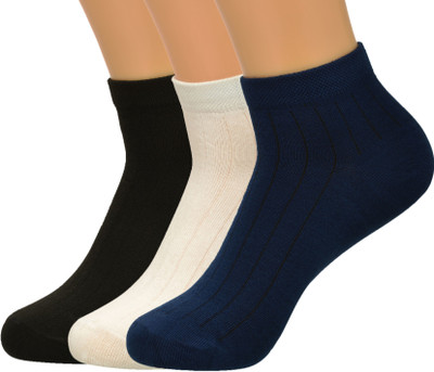 AKSHALI Men Self Design Ankle Length(Pack of 3)