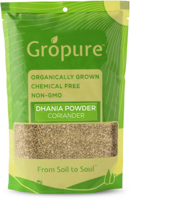 Gropure Organic Dhania Powder (Coriander), 400g(2 x 200 g)