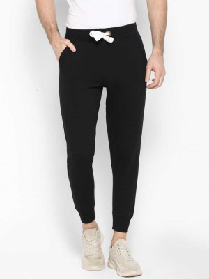 WILD KICKER Solid Men Black Track Pants