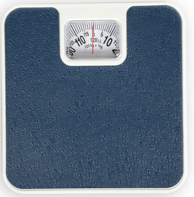 Glancing Personal Analog Weight Machine For Human Body, Capacity 120Kg Mechanical Manual Analog Weighing Scale(Blue)