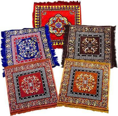 JAWALA CREATION Pooja Assan Altar Cloth(Pack of 5)