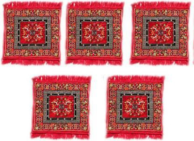 JAWALA CREATION Pooja Assan Altar Cloth(Pack of 5)