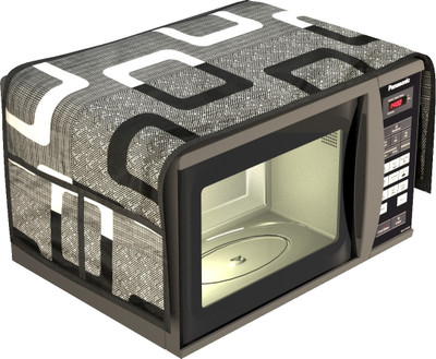 YELLOW WEAVES Microwave Oven  Cover(Width: 86 cm, Multicolor)
