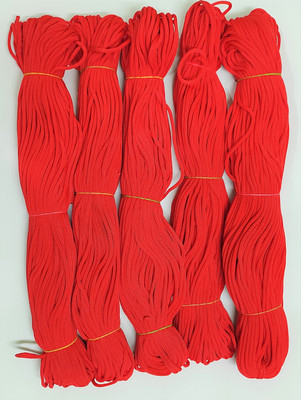 UVV macrame cord in colour red set of 5 in each bundle 50 m cord
