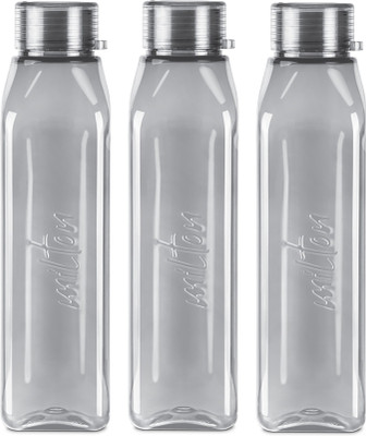 MILTON Prime Bottle 1000 Each 1000 ml Bottle(Pack of 3, Grey, PET)