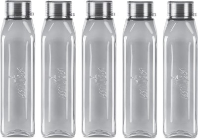 MILTON Prime Water , Set of 5,Each 1000 ml Bottle(Pack of 5, Grey, PET)