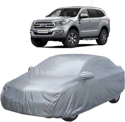 UK Blue Car Cover For Ford Endeavour (With Mirror Pockets)(Silver)