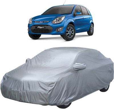 UK Blue Car Cover For Ford Figo (With Mirror Pockets)(Silver)