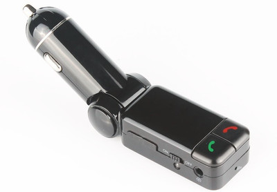 Crystal Digital v2.1 Car Bluetooth Device with FM Player, Car Charger(Black)