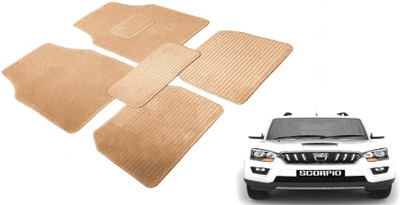 MOCKHE Fabric Standard Mat For  Mahindra New Scorpio(Beige)