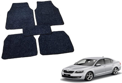 Auto Hub Fabric Standard Mat For  Skoda Octavia(Black)