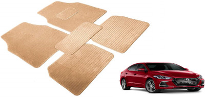 Auto Hub Fabric Standard Mat For  Hyundai Elantra Fluidic(Beige)