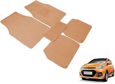 MOCKHE Fabric Standard Mat For  Hyundai Grand i10(Beige)