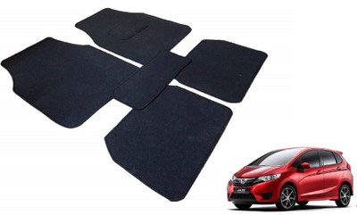 MOCKHE Fabric Standard Mat For  Honda Jazz(Black)