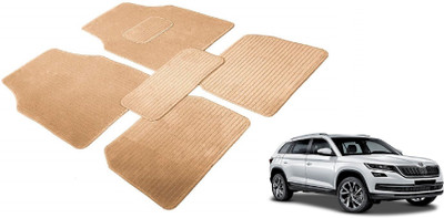 MOCKHE Fabric Standard Mat For  Skoda Kodiaq(Beige)