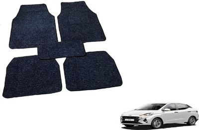 Auto Hub Fabric Standard Mat For  Hyundai Aura(Black)
