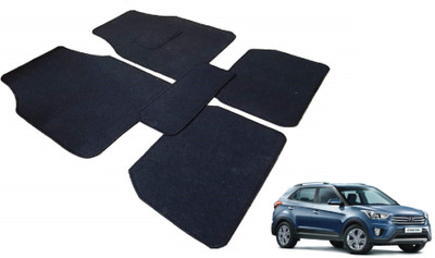 MOCKHE Fabric Standard Mat For  Hyundai Creta(Black)