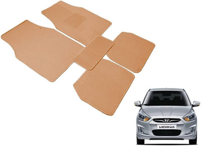 MOCKHE Fabric Standard Mat For  Hyundai Verna(Beige)