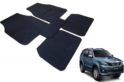 MOCKHE Fabric Standard Mat For  Toyota Fortuner Old(Black)