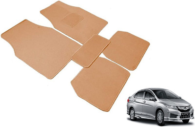 Auto Hub Fabric Standard Mat For  Honda New City(Beige)