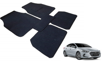 Auto Hub Fabric Standard Mat For  Hyundai Elantra(Black)